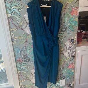 Veronica Beard Teal Midi Dress